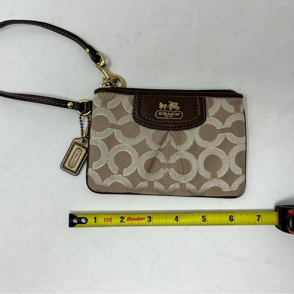 Coach Optic Wristlet Brown Bag - Picture 6 of 7